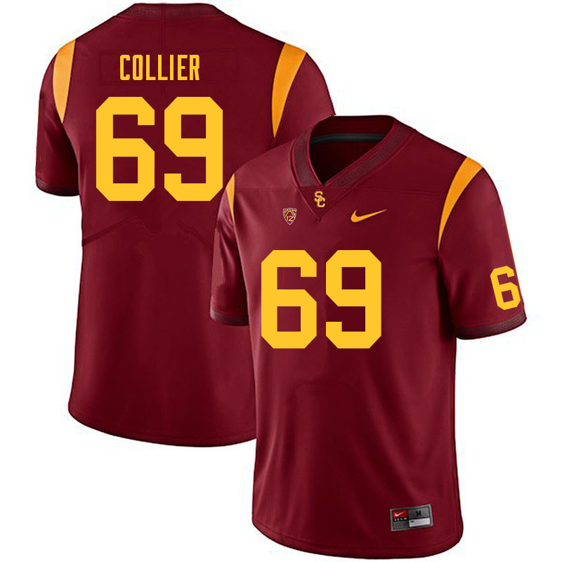 Men #69 Casey Collier USC Trojans College Football Jerseys Sale-Cardinal - Click Image to Close